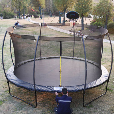 Adult Children Kids Basketball Hoop Set Trampoline with Protective Net and Logo Option