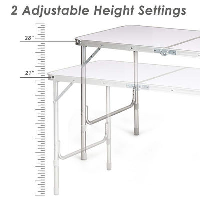 Convenient Outdoor Garden Patio Party Event Camping Table with Storage Compartment