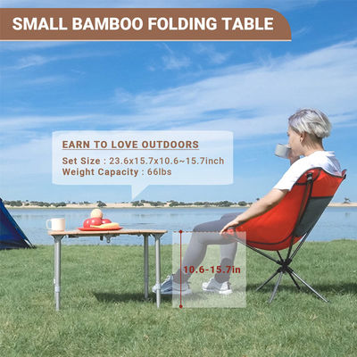 Outdoor Travel Garden Lightweight Adjustable Height Folding Table for Camping and Picnic