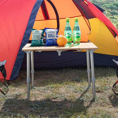 Outdoor Travel Garden Lightweight Adjustable Height Folding Table for Camping and Picnic