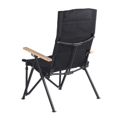 Metal 4-Position Adjustable Backrest Folding Chair for Camping Fishing Hiking Outdoor