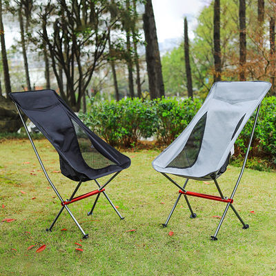 Outdoor Hiking Traveling Aluminium Lightweight Back Mesh Portable Folding Camping Moon Chair