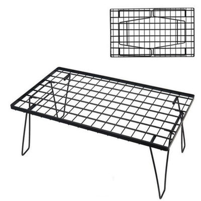 Outdoor Folding Lightweight Portable Aluminum Metal Bamboo Table for Hiking and Camping