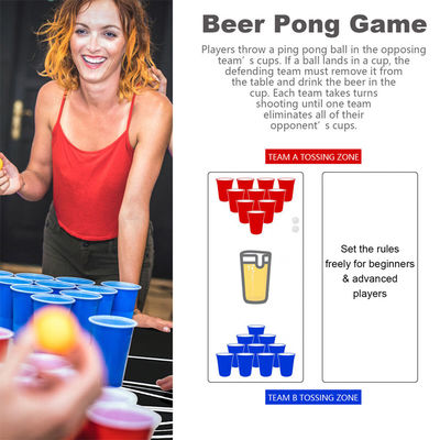 Outdoor Garden Bar Bistro Cafe Patio Party Portable Collapsible Metal Beer Pong Table