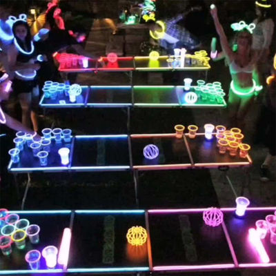Folding Portable Beer Pong Table for Outdoor Garden Bar Bistro Cafe Patio Party Event