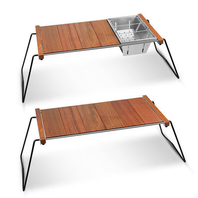 Lightweight Portable Adjustable Barbecue Beach Picnic Camping Kitchen Table for Dinner