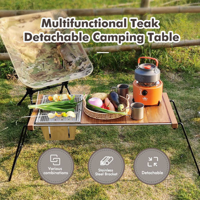 Lightweight Portable Adjustable Barbecue Beach Picnic Camping Kitchen Table for Dinner