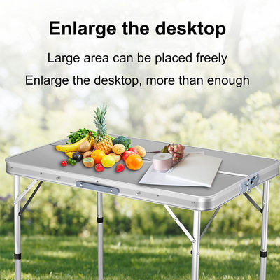 Folded Outdoor Garden Patio Portable Aluminum Camping Dinning Table and Chair Set for Barbecue Beach Picnic