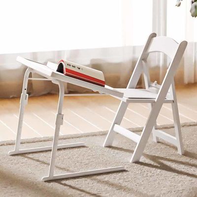 Modern Simple Small Portable White Plastic Resin Folding Dining Chairs for Hotel Wedding
