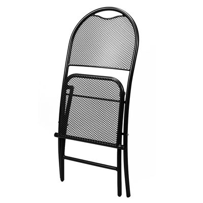 Outdoor Cafe Bistro Patio Custom Logo Dining Table and Chair Sets with Stackable Design
