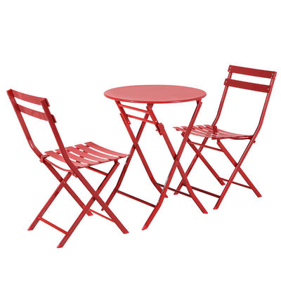 Traditional Charm Contemporary Function Folding Table and Chair Set for Courtyard