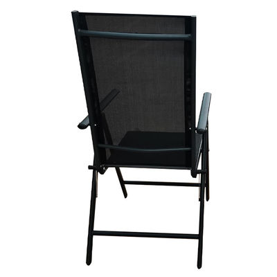 Outdoor Courtyard High Backrest Folding Reclining Chair with 7 Adjustable Positions
