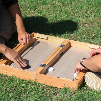 Wood Style Panel Portable Folding Mahjong Table for Outdoor Party Events and Gatherings