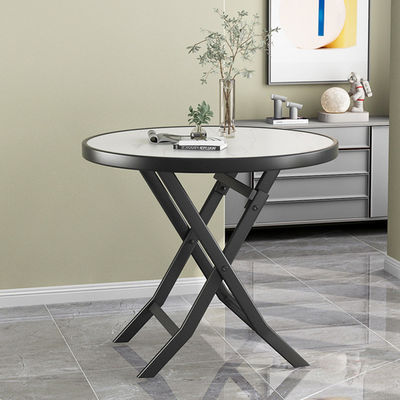 Metal Iron Foldable Coffee Dining Table for Outdoor Camping Cafe Balcony Garden Patio
