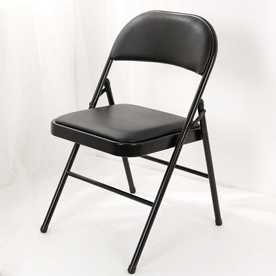 Hospital Living Room Stackable Folding Dining Chair with Colorful Soft PU Leather