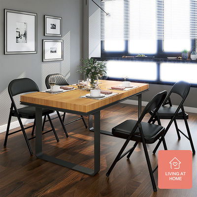 Hospital Living Room Stackable Folding Dining Chair with Colorful Soft PU Leather