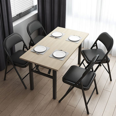 Hospital Living Room Stackable Folding Dining Chair with Colorful Soft PU Leather