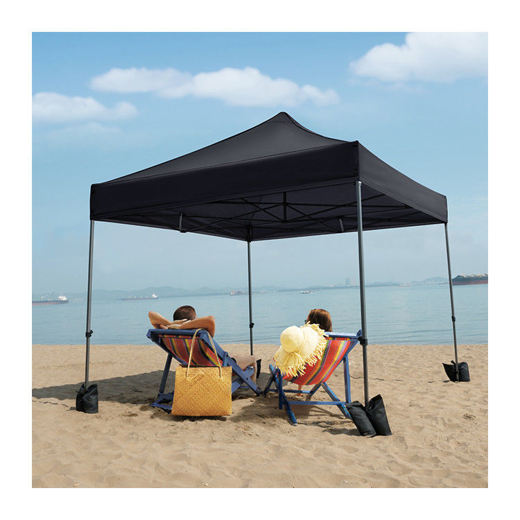 Outdoor Beach Sunshade Gazebo Tent D300 x W300 x H341cm Pop Up Canopy with Sand Bag