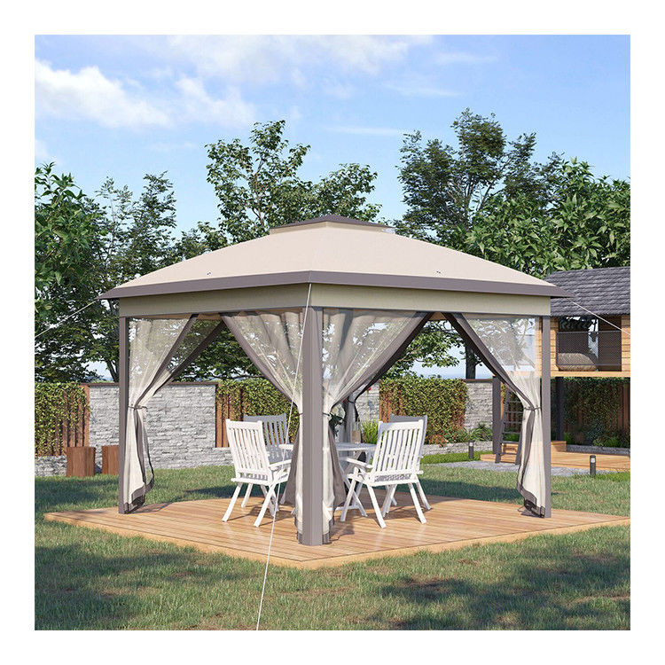 Rot Proof L330 x W330 x H288cm AJUNION Garden Gazebo Outdoor Canopy Shade Pop Up Tent