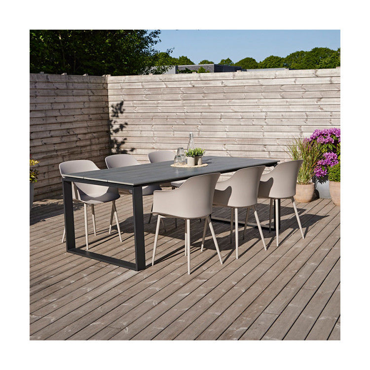 Specific Garden Set AJUNION 6 Seating Dining Table Set for Outdoor Dining and Leisure