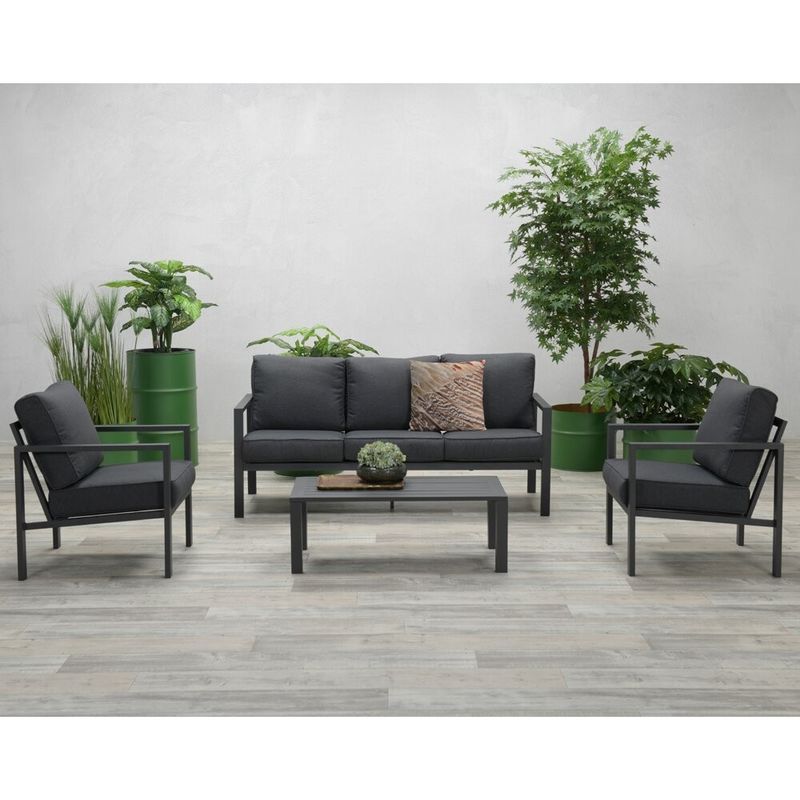5 Seater Outdoor Furniture Set Made of Aluminum for Modern Outdoor Living