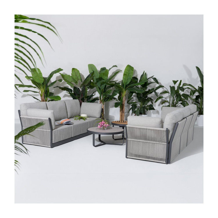 Modern Luxury Patio Furniture Fabric Sofa Garden Set for Villa Garden Modern Style