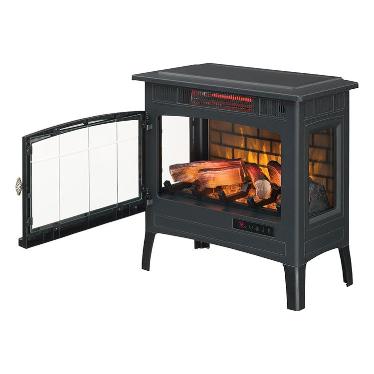 1000 Square Feet Heating Area Electric Fireplace with 3D Flame and Eco-friendly Design