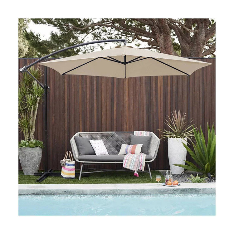 Patio Umbrella 10FT Steel Frame Waterproof Sun Shade Parasol for Outdoor Hanging Offset