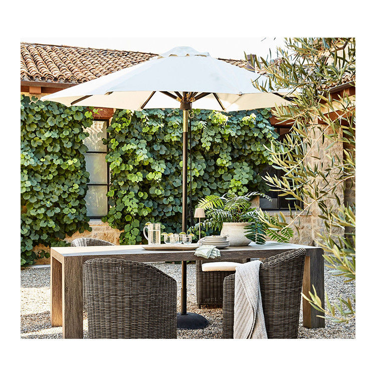 Aluminum Frame Tilt Sun Shade for Garden Restaurant AJUNION 9ft Round Patio Umbrella