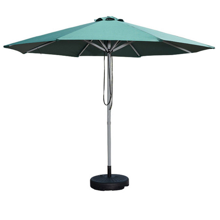 Outdoor Furniture Aluminum Alloy Tube Round Drawstring Parasol Umbrella for Patio and Pool