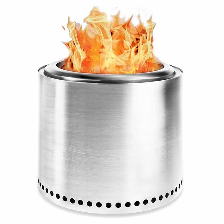 Stainless Steel Wood Burning Stove for Outdoor Camping and Hiking in Modern Style