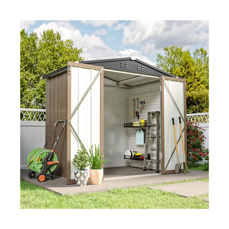 6.6ft Durable Metal Garden Shed House Storage Shed for Tools Outdoor Storage Solution