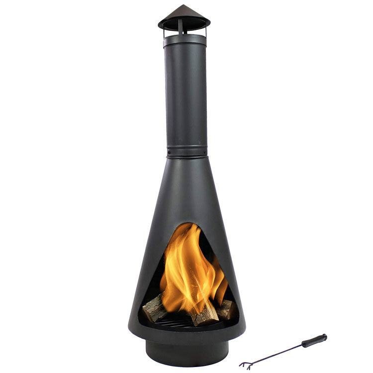 Steel Wood Burning Firepit Heavy Duty Fire Pits for Outdoor Patio Backyard Garden Camping