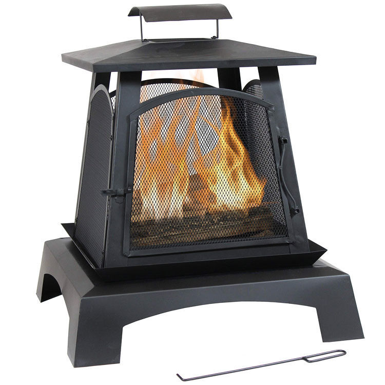 Outdoor Portable Wood Burning Firepit for Backyard Garden Bonfire Camping Picnic