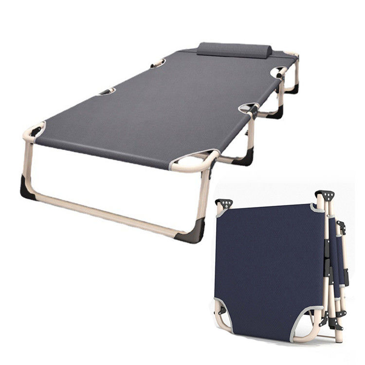 Outdoor Home Office Folding Camp Cot for Park Folded Yes Portable Beach Bed Recliner