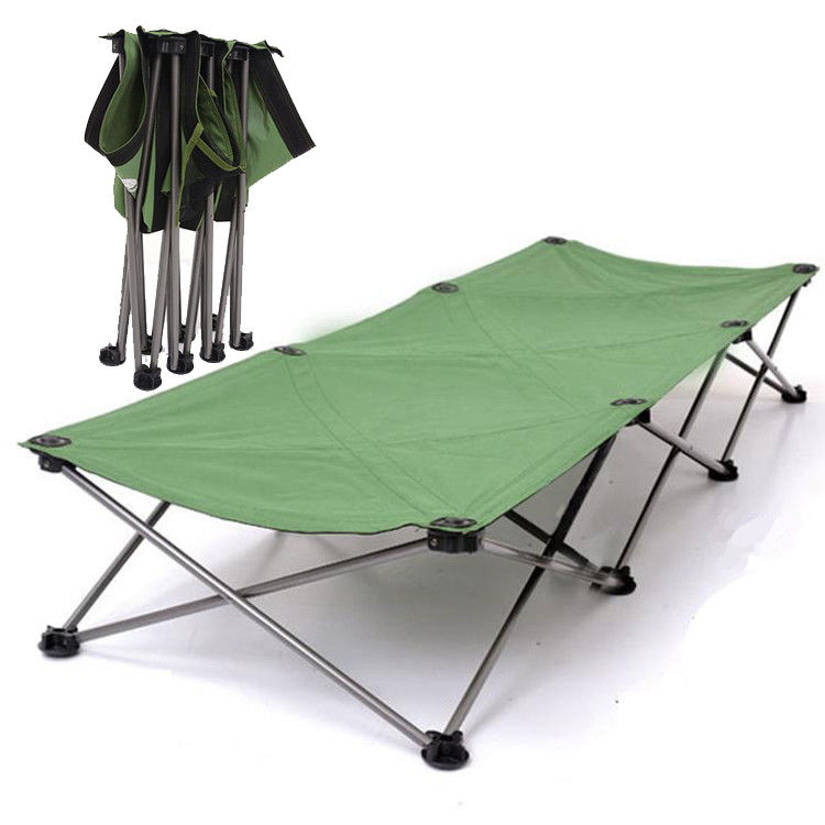 Ultralight Collapsible Portable Folding Camping Bed for Adult NO Inflatable Metal Fabric