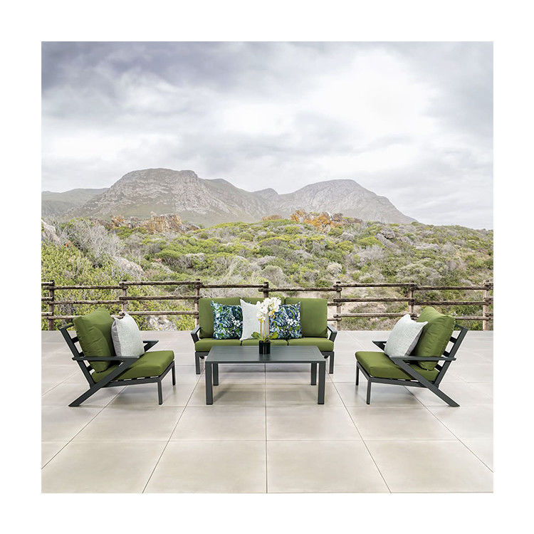 Aluminum Frame AJUNION 4 Piece Outdoor Furniture Set for Leisure Facilities and Patio