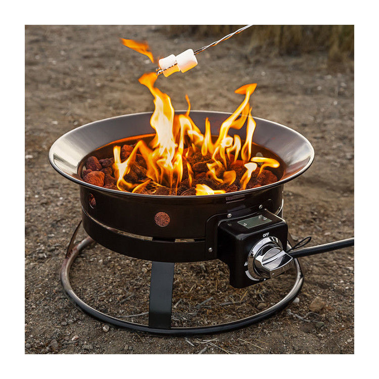 23 Pounds AJUNION Gas Propane Fire Pit for Camping Travel Stainless Steel Portable