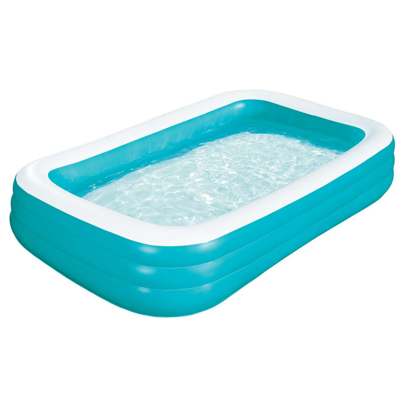 120 x 72 x 22.00 Inches Inflatable Rectangular Pool Perfect for Backyard Garden Fun