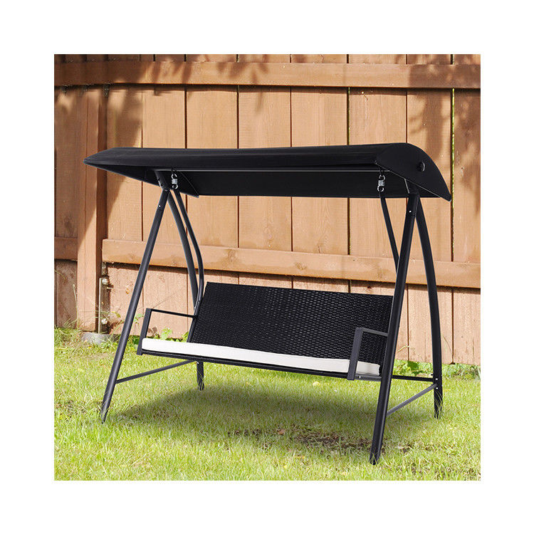 Mail packing Y AJUNION Garden Porch Swing Chair Wicker Seat Hanging Chair Patio Swings with Canopy