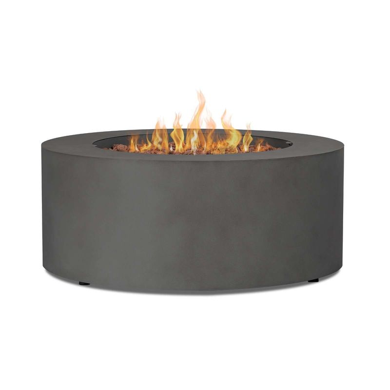 Outdoor Propane Gas Fire Pit Table with 36&quot;L x 36&quot;W x 15&quot;H Size and Smokeless Design