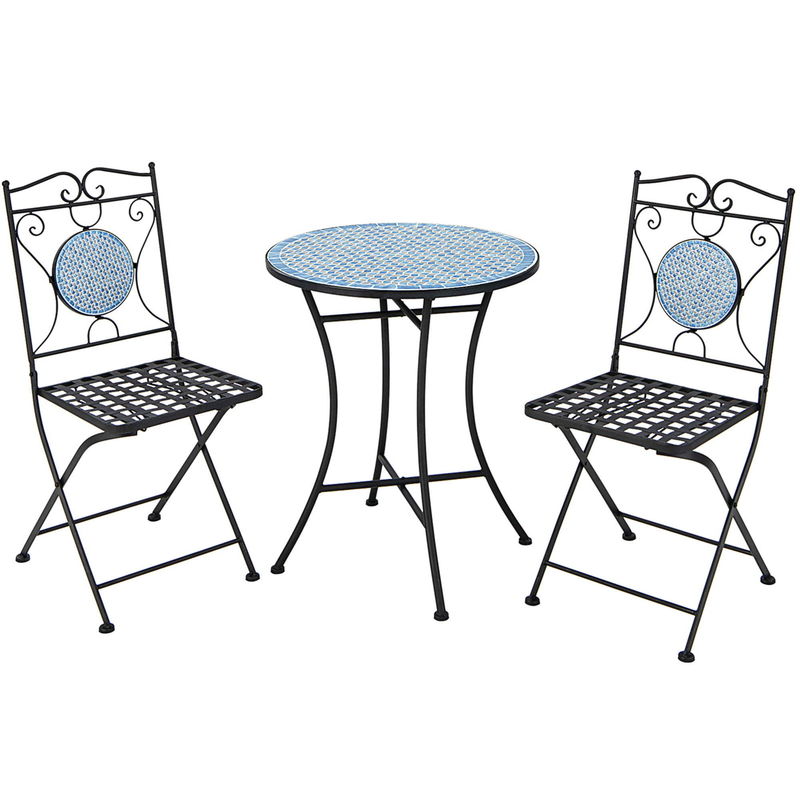 Upgrade Your Outdoor Decor with AJUNION All Weather Bistro Set Table Size Dia24&quot; x H28