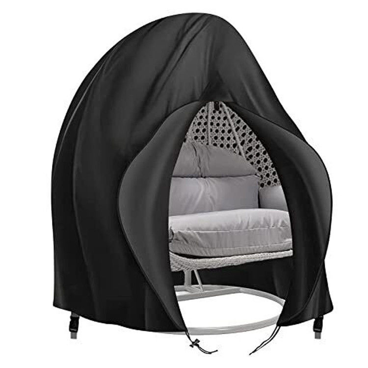 Plain Dyed Outdoor Patio Waterproof Heavy Duty 600D Large Double Hanging Swing Chair Dust Protector Covers