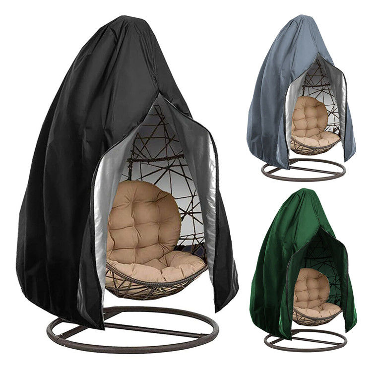 600D Oxford PVC Single Hanging Swing Chair Dust Protector Covers for Outdoor Garden Patio