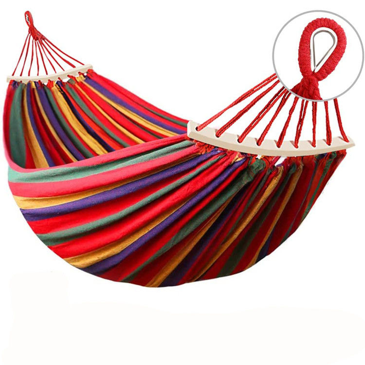 Outdoor Indoor Garden Camping Portable Folding Ultralight Canvas Hanging Tree Swing Hammock
