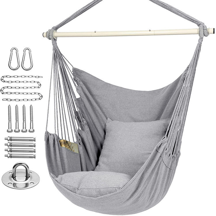 Park Outdoor Garden Camping Patio Folding Portable Cotton Hanging Rope Hammock Swing Chair