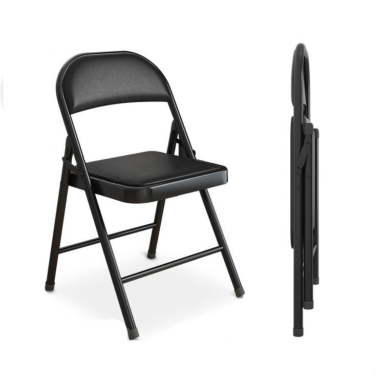 Outdoor Wedding Party Folding Chair Stackable Vinyl Chaise Pliante for Outdoor Events