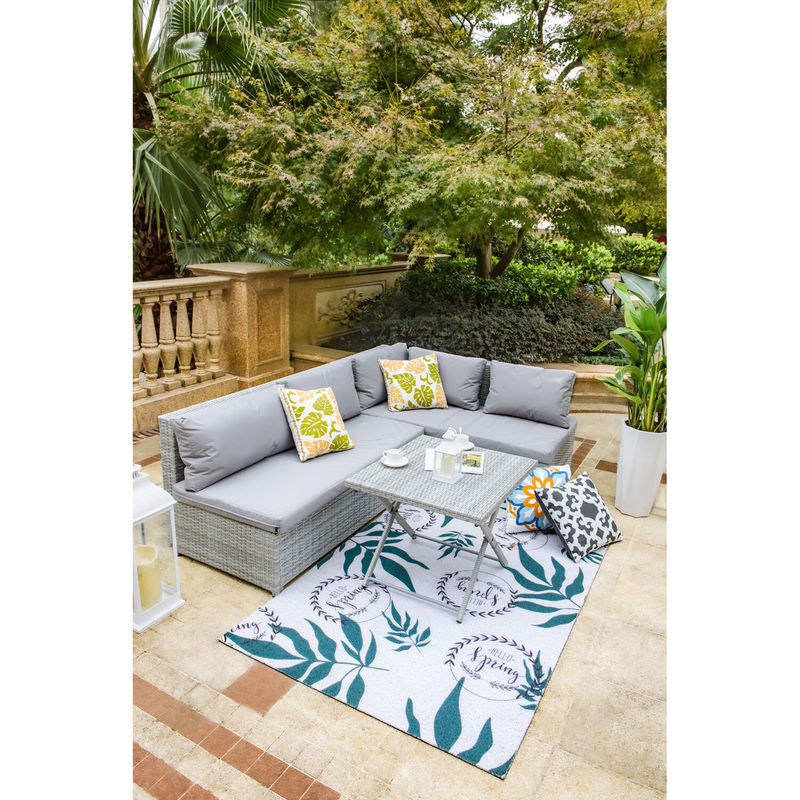 Transform Your Patio into a Luxurious Retreat with AJUNION Wicker Woven Garden Sofa Set