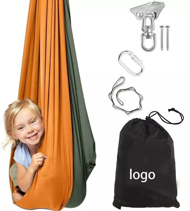 Mail Packing Kids Children Double Therapy Sensory Aerial Yoga Hammock Swing Custom Logo