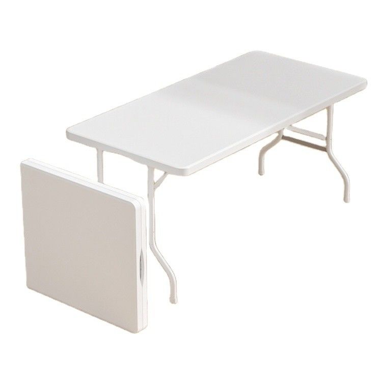 Modern Design Stock size Portable Plastic White Folding Banquet Table for Picnic Party
